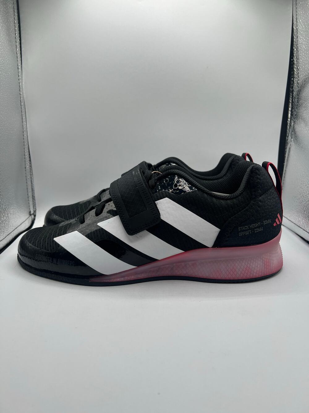 Adidas Adipower Weightlifting 3 “Black White Pure Ruby” size 9 men’s